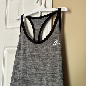 Adidas grey racerback tank